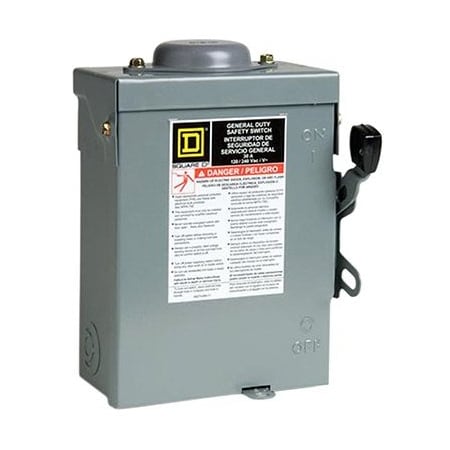 Square D Switch Safety Outdr 2P 3W 30A D221NRBCP