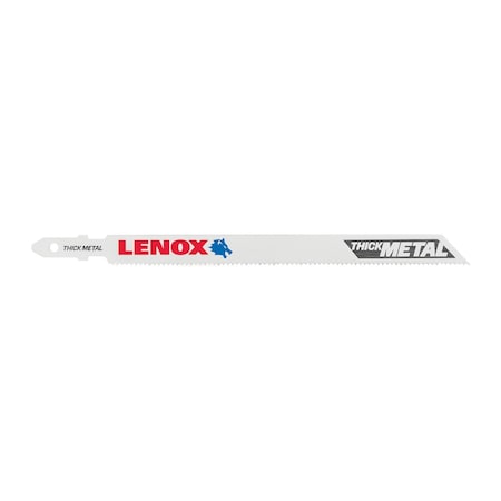 Lenox JigsawBlade, L:5.25", Bi-Metal, PK5, TPI:14 1991591