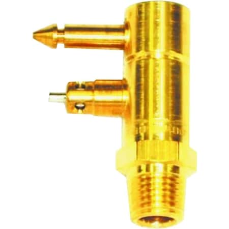 Us Hardware Fuel Line Connector, Brass M-200C