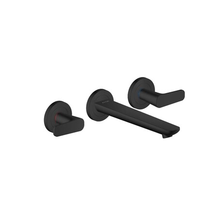 Axor Citterio C Wall-Mounted Widespread Faucet, 1.2 GPM in Matte Black 49070671