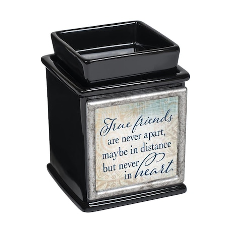 Dicksons True Friends Never Part in Heart Interchangeable Fragrance Wax or Essential Oil Warmers - Black IW54BK
