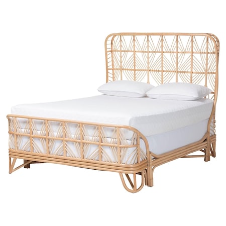 Bali & Pari Hadley Natural Rattan Bed, Queen 264-14440-ZORO