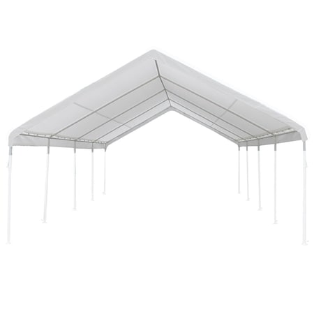 King Canopy Replacement Drawstring Cover 18ftx27ft, fits 17ft 9in by 27ft A-Frame, White TDS1827-5