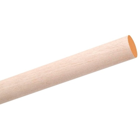 Waddell Dowel Rod, 1 in Dia, 36 in L, Hardwood 6316UB