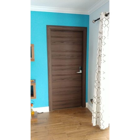Sartodoors Slab Barn Door Panel, Planum 0010 Chocolate Ash, Sturdy Finished Doors, Pocket Closet Sliding-42" x PLANUM0010S-CA-4296