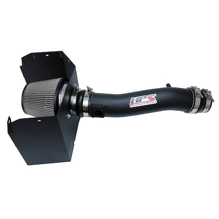 Hps Performance Air Intake Kit with Heat Shield, Black,  827-595WB