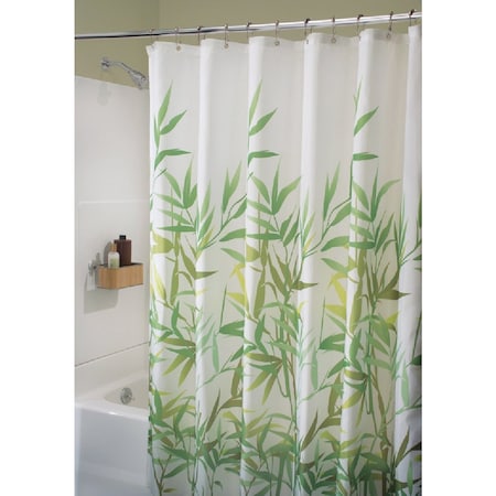 Idesign York 72'' x 72'' Green Vine 100% Polyester Graphic Fabric Shower Curtain 36524