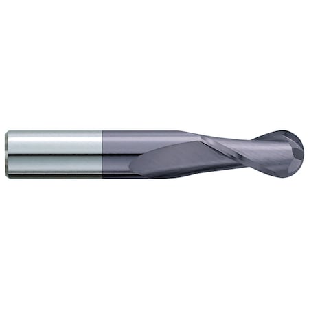 Garr Tool End Mill, Ball End Center Cutting Single End Stub Length, Series: 180MA, 1/16 in Cutter Dia 3037
