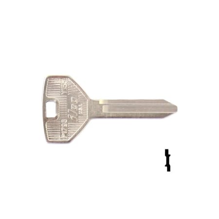 Ilco Unican Chrysler Key Y155, 10PK P1793