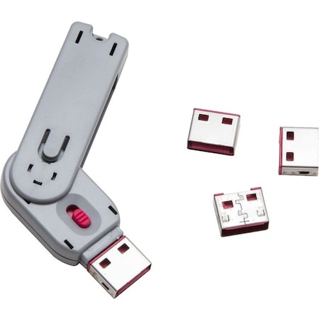 Syba Multimedia USB Port Blocker with 1 Key and USB Lock SY-ACC20165
