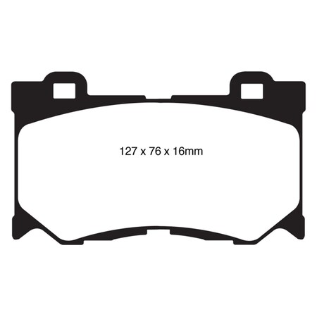 Ebc Yellowstuff Front Brake Pads for 2008-2013 Infiniti FX50 5.0L DP41823R