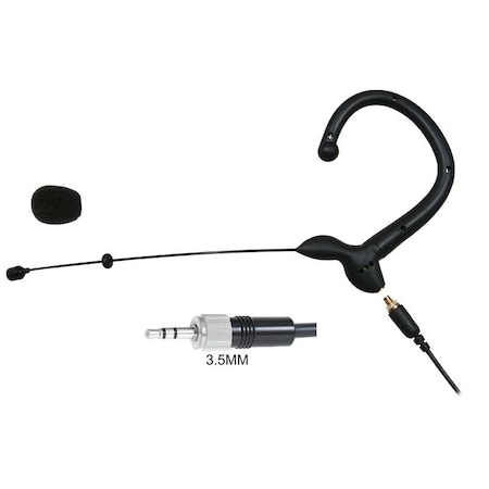 Galaxy Audio Black Color Lightweight Omnidirectional Microphone for Presentations with Senn 3.5 MM three conduct ES3OBKSEN
