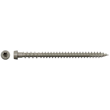 Simpson Strong-Tie Deck-Drive DCU Composite Collated Deck Screw, Cap Head, #10 Screw, 2-3/4 in OAL, 6-Lobe Drive, Quik- DCU234SGR