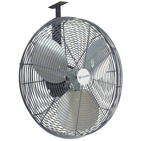 Canarm Standard Duty Industrial Fan, Ceiling, Wall Mount, 20 in Blade Dia, 115/230V, 6,500 cfm CA20AG-FVD1