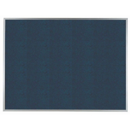 Aarco VIC Cork Bulletin Board w/ a Clear Satin Anodized Al Frame, Poppy Seed Dark Gray 36''Hx48''W DW3648204