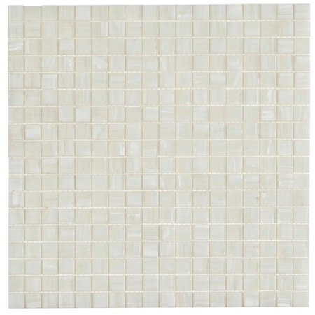 Apollo Tile Skosh 11.6 in. x 11.6 in. Glossy White Dove Glass Mosaic Wall and Floor Tile 18.69 sqft/case, 20PK APLNB88WH115A