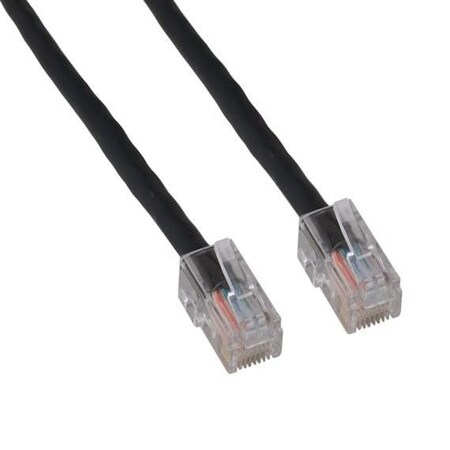 Sanoxy 1ft Cat5e 350 MHz UTP Assembled Ethernet Network Patch Cable, Black SNX-CBL-LDR-C5102-1001