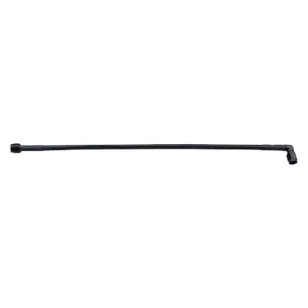 Powerhouse 12 in. 90 deg -3 AN No. 3 Black Coated Braided Line PO3617397