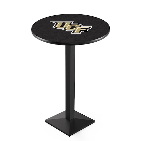 Holland Bar Stool Co 42" Blk Wrinkle Central Florida Pub Table, 36" dia. Top L217B4236CenFla