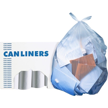 Heritage Linear Low-Density Can Liners, 16 gal, 0.5 mil, 24 x 32, Clear, 500PK H4832MC R01