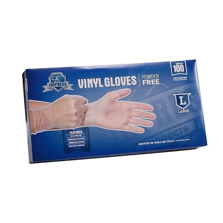 Empress Vinyl Glove Powder Free Large, 1000PK EVPFL4003