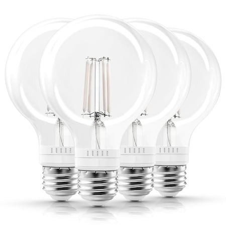 Luxrite Vintage G25 LED Light Bulb 60 Watt Equivalent, 5CCT 2700K 3000K 3500K 4000K 5000K, 4PK LR21688