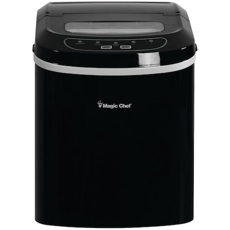 Magic Chef 27lb-Capacity Ice Maker, Black MCIM22B
