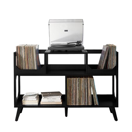 Crosley Asheville Large Record Storage Console CF1148-BK