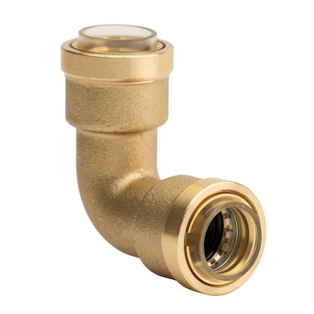 Quickfitting Elbow, Brass, Push-Fit5/8", Push-Fit5/8" HV-SE-0625