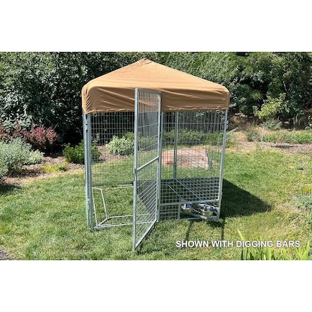 K9 Kennel Store 6ft X 8ft Complete PRO Kennel Galvanized CPR6X8FK