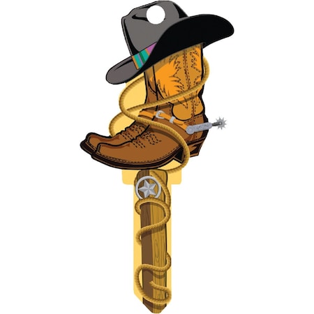 Lucky Line Cowboy Design Decorative House Key SC1 B132S