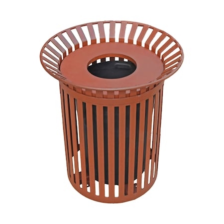 Jamestown Advanced Products Ribbon Collection 32 Gallon Trash Receptacle with Flat Lid ITRAS-32-N-F-PC--