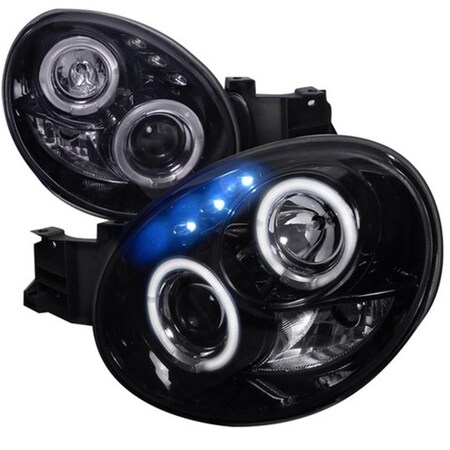 Overtime Smoke Gloss Black Housing Projector Headlights for 02 to 03 Subaru Impreza- 11 x 19 x 22 in. OV3300904