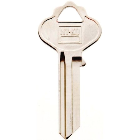 Hy-Ko Key Blank, Brass, Nickel, For: ILCO Cabinet, House Locks and Padlocks 11010IN28