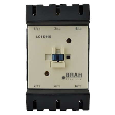 Brah Electric , Direct Replacement 250A 600V 3P with 110/120VAC Closing Coil for TeSys D Contactor LC1D115 BLC1D115