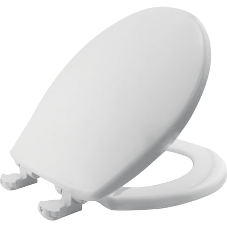 Bemis Mayfair Round Closed Front Slow Close White Plastic Toilet Seat 80SLOW-000