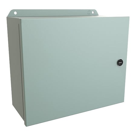 Hammond Latches Electrical Enclosure, 10 in H, 5 in D, 12 in W, 12, 13, 3R, 4, Steel EJ10125