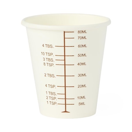 Medline Graduated Disposable Paper Drinking Cup, 3 oz., 125PK NON05003BARZ