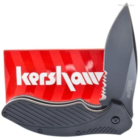 Kershaw Knives Clash Knife Black Part Serrated KER-1605CKTST