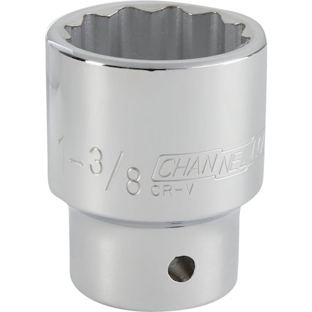 Channellock 3/4'' Drive 1-3/8'' 12-Point Shallow Standard Socket 309028