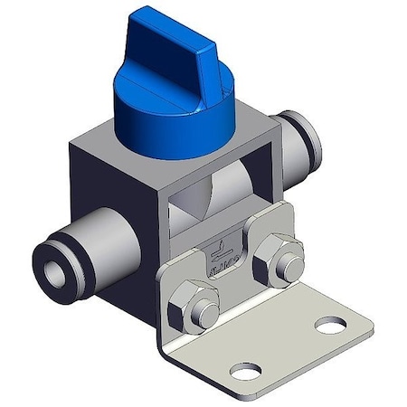 Smc Finger valve, VHK, 44 1/2 mm, 47 5/8 mm VHK3A-04F-04FL