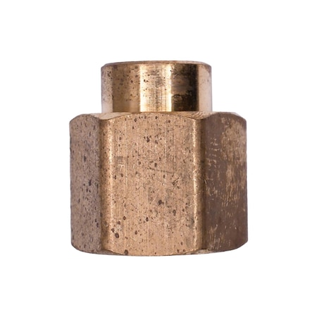 Auveco Brass Pipe Reducing Coupling 3/8in x 1/8in, 5PK 336