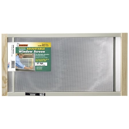 Frost King Frost King W.B. Marvin AWS1037 Window Screen, 10 in L, 21 to 37 in W, Aluminum AWS1037