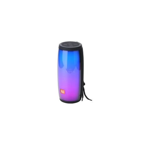Cable Wholesale Portable Bluetooth Speaker with LED Light, Black 5002-40320