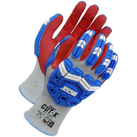 Bdg Cut-Resistant Impact Gloves, Cut Level A9 , Foam Nitrile , Textured , S 1 PR 99-1-9796-7