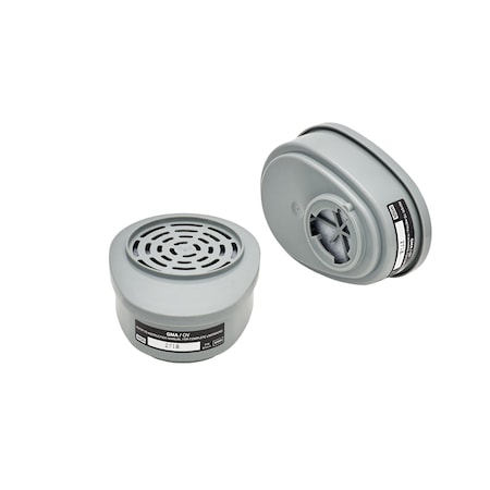 Msa Safety Combination Cartridge/Filter, Advantage, Bayonet, Black, GMA, 2/Pkg 815355