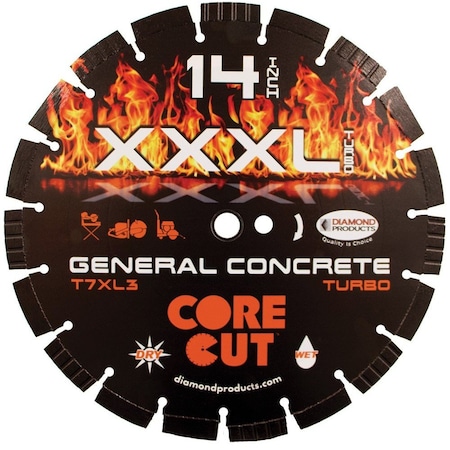 Diamond Triple XL 3 Seg Turbo High Speed Blade 20" X .125" X 1" 42893
