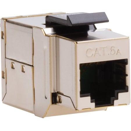 Platinum Tools CAT6A SHIELDED KEYSTONE COUPLER, F TO F, 1/BAG. 771-1