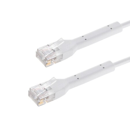 Monoprice Cat6A Ethernet Patch Cable - Bendable, UTP, 28AWG, 10ft, White 48491