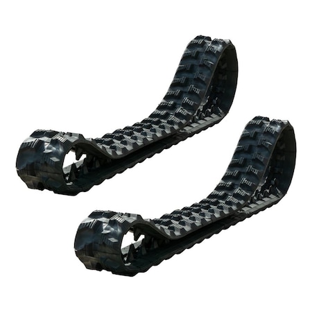 Mytee Products 180x 72x 45 mm Bobcat Rubber Track for Bobcat MT85, Vermeer ABS - OEM 7271923, 2PK MPRT-1807245x2